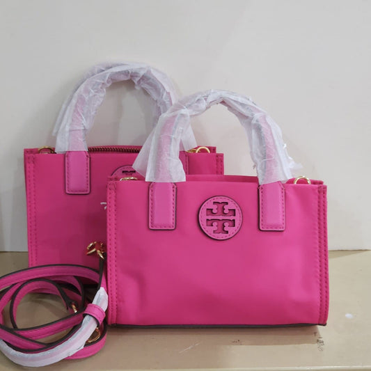 Tory Burch Ella Nylon Mini Tote Light Pink